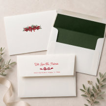 Papel Timbrado de Natal com Laço Vermelho Personal