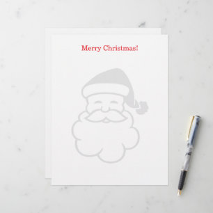 Papel timbrado de Natal com marca d'água do Papai 