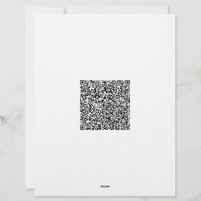 Papel Timbrado de Negócios Moderno com Código QR e (Verso)