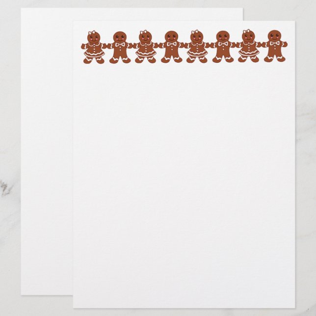 Papel Timbrado de Pão de Mel (Frente/Verso)