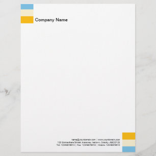 Papel Timbrado Decoração de três cores 04