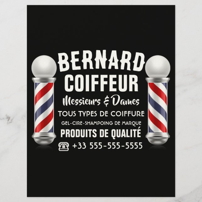 Papel Timbrado Décoration de salon de coiffure (Frente)