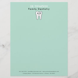Papel Timbrado Dentista de negócios da família de dentes