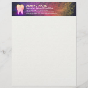 Papel Timbrado Dentista profissional Dentista Dentista Dente Rosa