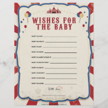 Desejos Para O Bebê [Tema Do Circo]