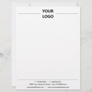 Papel Timbrado Design da sua própria Modelo Letterhead