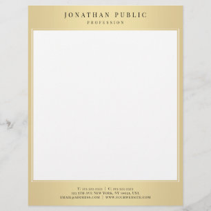 Papel Timbrado Design moderno do modelo glamoroso chique branco