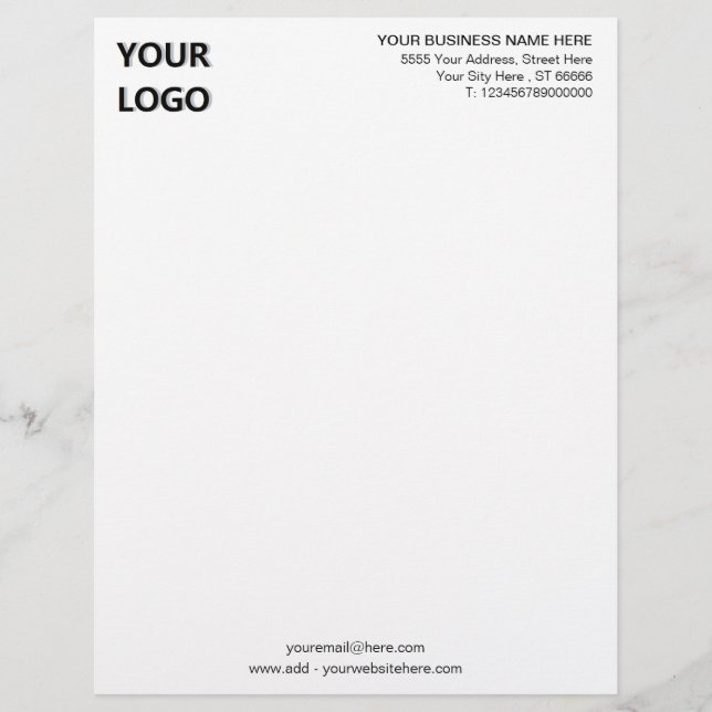 Papel Timbrado Design Personalizado Por Cabeçalho De Sua Própria  (Frente)