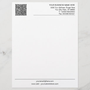 Papel Timbrado Design Personalizado Sua Própria Margem de Código 