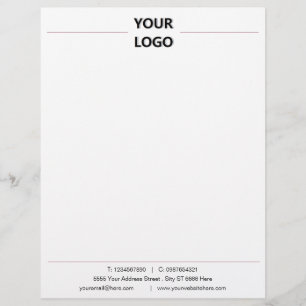 Papel Timbrado Design Professional Letterhead moderno