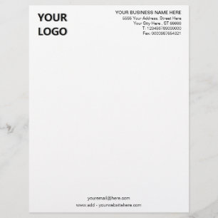 Papel Timbrado Design seu próprio Modelo alfanumérico da empresa