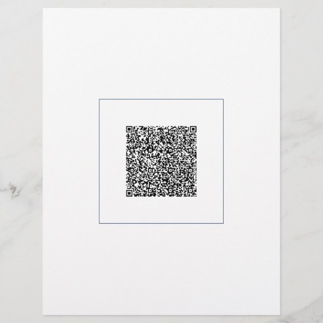 Papel Timbrado Design seu próprio Scan QR Code Letterhead Modelo (Verso)
