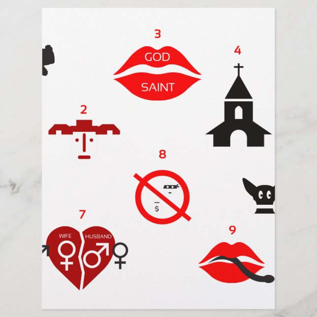 Papel Timbrado dez mandamentos modernos (Frente)