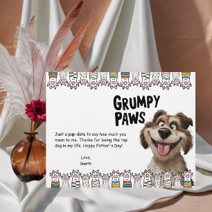 Papel Timbrado Dia de os pais das patas cinzentas - cabeça
