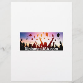 Papel Timbrado Diplomas universitários ou Diploma de segundo grau