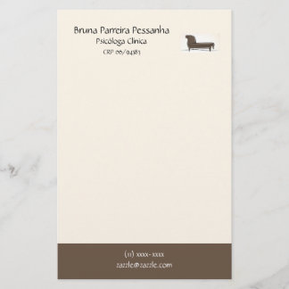 Papel timbrado Divã Psicanalista