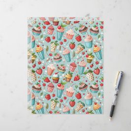 Papel Timbrado Diversão com Sorvete