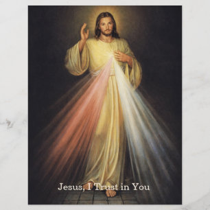 Papel Timbrado Divina Misericórdia de Jesus Terço Oração Religios