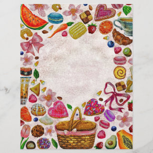 Papel Timbrado Doces Confeções de Massa Folhada