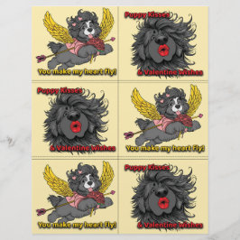 Papel Timbrado Dog Puppy Classroom Valentine Sheets