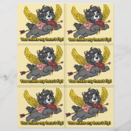 Papel Timbrado Dog Puppy Classroom Valentine Sheets