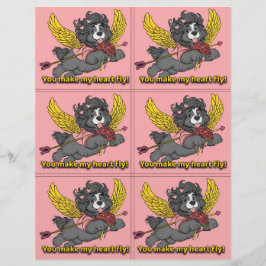 Papel Timbrado Dog Puppy Classroom Valentine Sheets