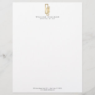 Papel Timbrado Douradas Caixas Letterhead Profissionalmente Elega