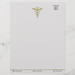 Papel Timbrado Dourado Caduco