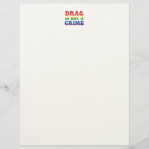 Papel Timbrado Drag Não É Crime