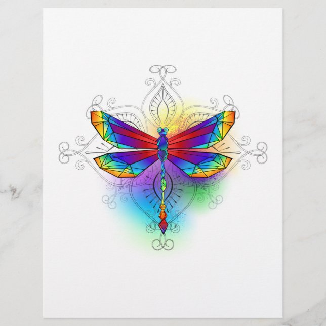 Papel Timbrado Dragonfly Poligonal (Frente)
