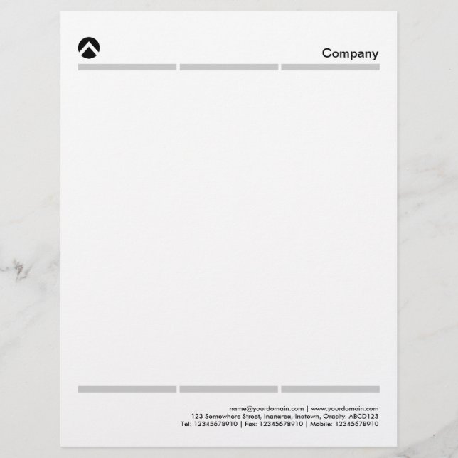 Papel Timbrado Duas Três Linhas de Seção - Cinza 20pc (Frente)