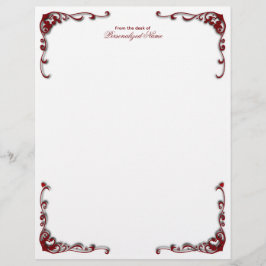 Papel Timbrado Elegância barroca sem revestimento