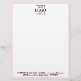 Papel Timbrado Elegant Custom Company Business Logo Branding