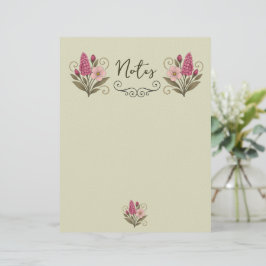 Papel Timbrado Elegant Floral Stationery Paper for florist