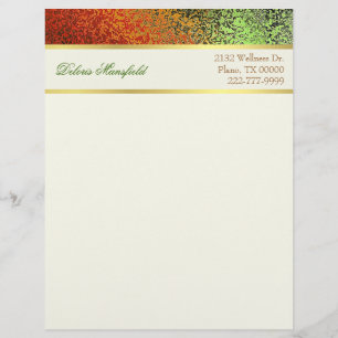 Papel Timbrado Elegante Foil Look Business Letterhead 1