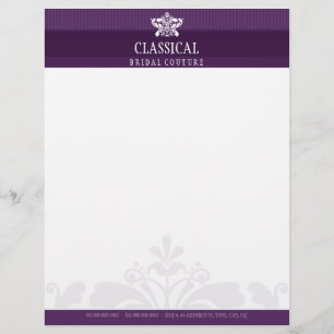 Papel Timbrado ELEGANTE LETTERHEAD :: A classe floresce 12