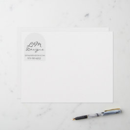 Papel Timbrado Elegante Minimalista