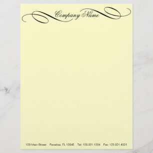 Papel Timbrado Elegante ~ Trabalho Letterhead Profissional De Neg