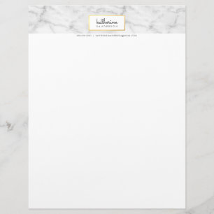 Papel Timbrado EMBLEMA PROFISSIONAL - O ouro negro de mármore mod