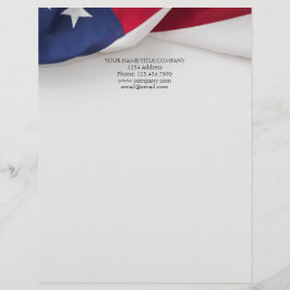 Papel Timbrado Empresa American Flag Company Nome Comercial