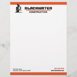 Papel Timbrado Empresa de construção comercial e residencial