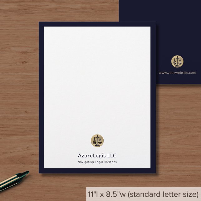 Papel Timbrado Empresa de Direito Executivo Letterhead com Escala (Criador carregado)