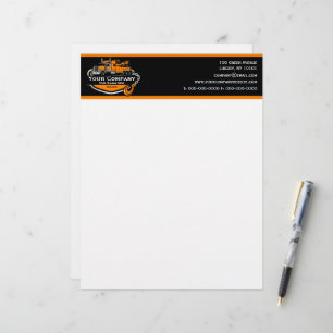 Papel Timbrado Empresa de Reboque Profissional, Serviço de Transp