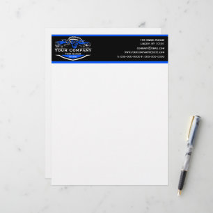 Papel Timbrado Empresa de Reboque Profissional, Serviço de Transp