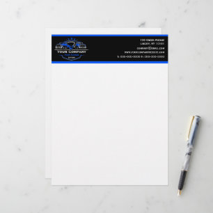 Papel Timbrado Empresa de Reboque Profissional, Serviço de Transp