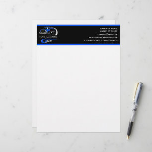 Papel Timbrado Empresa de Reboque Profissional, Serviço de Transp