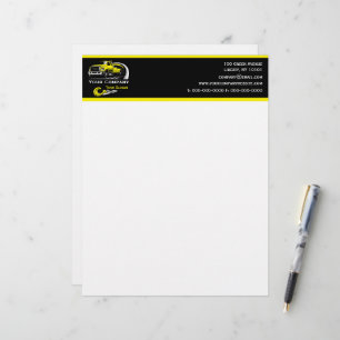 Papel Timbrado Empresa de Reboque Profissional, Serviço de Transp