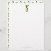 Empresa Design Abacaxi Letterhead