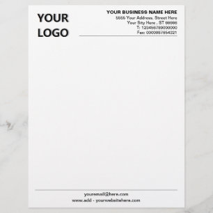 Papel Timbrado Empresa Empresa Empresa moderna Letterhead e logot