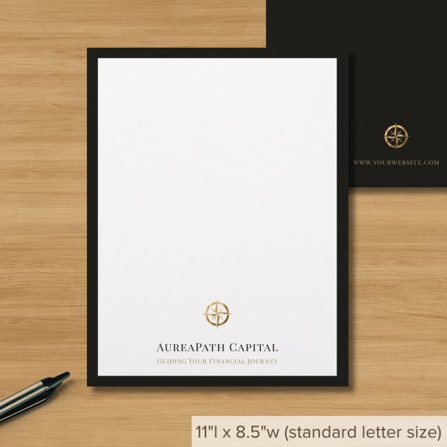 Papel Timbrado Empresa financeira Letterhead (Criador carregado)